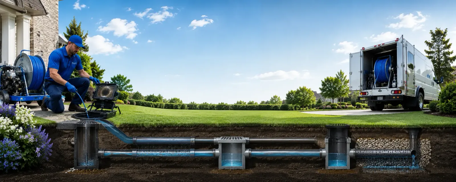 Outdoor drain cleaning information for Smoot, WV